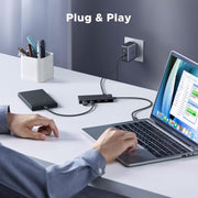 UGREEN USB-C data hub compatible with laptops, tablets and phones