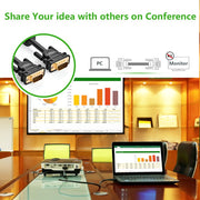 UGREEN 11631 3m VGA HD15 male to male cable for sharing ideas at a conference