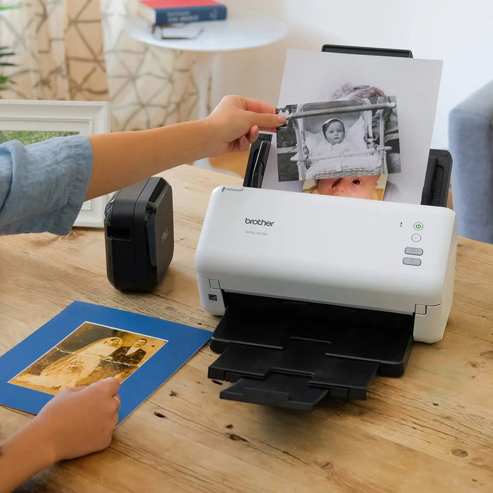 Brother ADS-3100 High-Speed Desktop Scanner With Speed Of 40PPM-(White/Black) Brother
