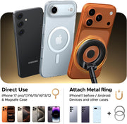 UGREEN LP970 75666 MagSafe car phone mount with suction base direct use or with an attached metal ring