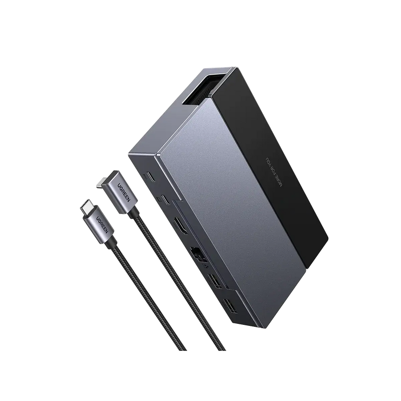 UGREEN Steam Deck Dock 6-in-1 – 4K@120Hz HDMI 2.1, 100W PD, Gigabit Ethernet, USB-A & USB-C Docking Station (75126) TeckPot