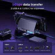 UGREEN 75126 6-in-1 handheld gaming dock 5Gbps data transfer