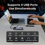 UGREEN Uno 75179 7-in-1 USB-C hub with smart display supports four USB ports simultaneously