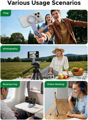 UGREEN for Magsafe Tripod 360° Rotating Adjustable Magnetic Phone Stand for 1/4'' Screw Port Compatibility with iPhone 17 16 15 14 13 12 Pro Max Air, Cell Phone StandTravel Essentials Accessories (75509) TeckPot