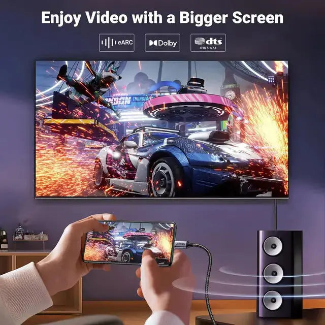 UGREEN 8K@60Hz Unidirectional USB C to DisplayPort 1.4 Cable 2M 4K 240Hz Type C Thunderbolt 4/3 to Dp Cord 32.4Gbps Compatible with iPhone 16/15, MacBook Pro/Air, iPad, Mac Mini, Galaxy, XPS 25158 Ugreen