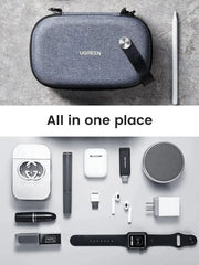 UGREEN Universal Electronic Accessories Travel Case | Cable Organizer, Portable Carrying Pouch (50903) TeckPot
