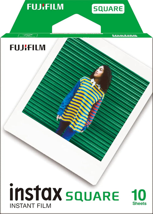 Fujifilm Instax Square 10 Exposures Instant Film (White) - TeckPot