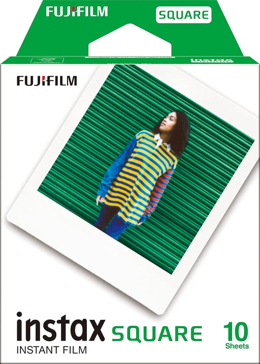 Fujifilm Instax Square 10 Exposures Instant Film (White) - TeckPot