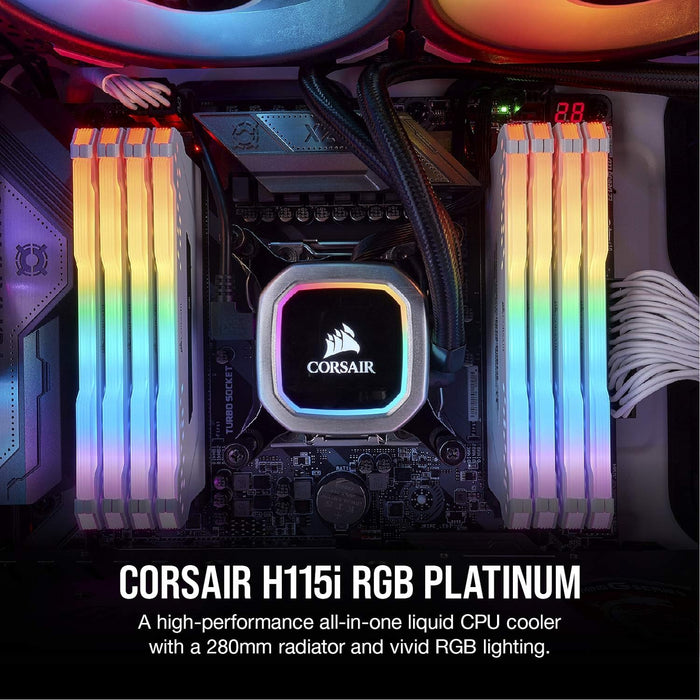 Corsair Hydro Series H115i RGB Platinum Liquid CPU Cooler - Black