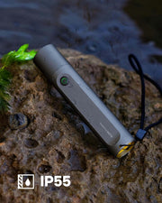 HOTO Rechargeable LED Flashlight 300 Lumens | USB-C Rechargeable, IP55 Waterproof & Dustproof Outdoor Torch – Camping, Emergency & Everyday Carry ( HTE0023GL/QWSDT003)