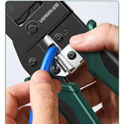 UGREEN RJ45 Crimping Tool NW304 (35971) – 3-in-1 Ethernet Cable Crimper, Cutter & Stripper for CAT5/CAT6/CAT7/CAT8 TeckPot