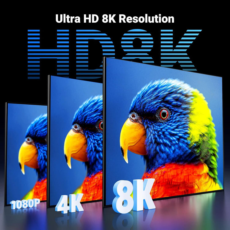 UGREEN HD140 HDMI 2.1 cable, 8K60 4K120, ultra HD 8K resolution