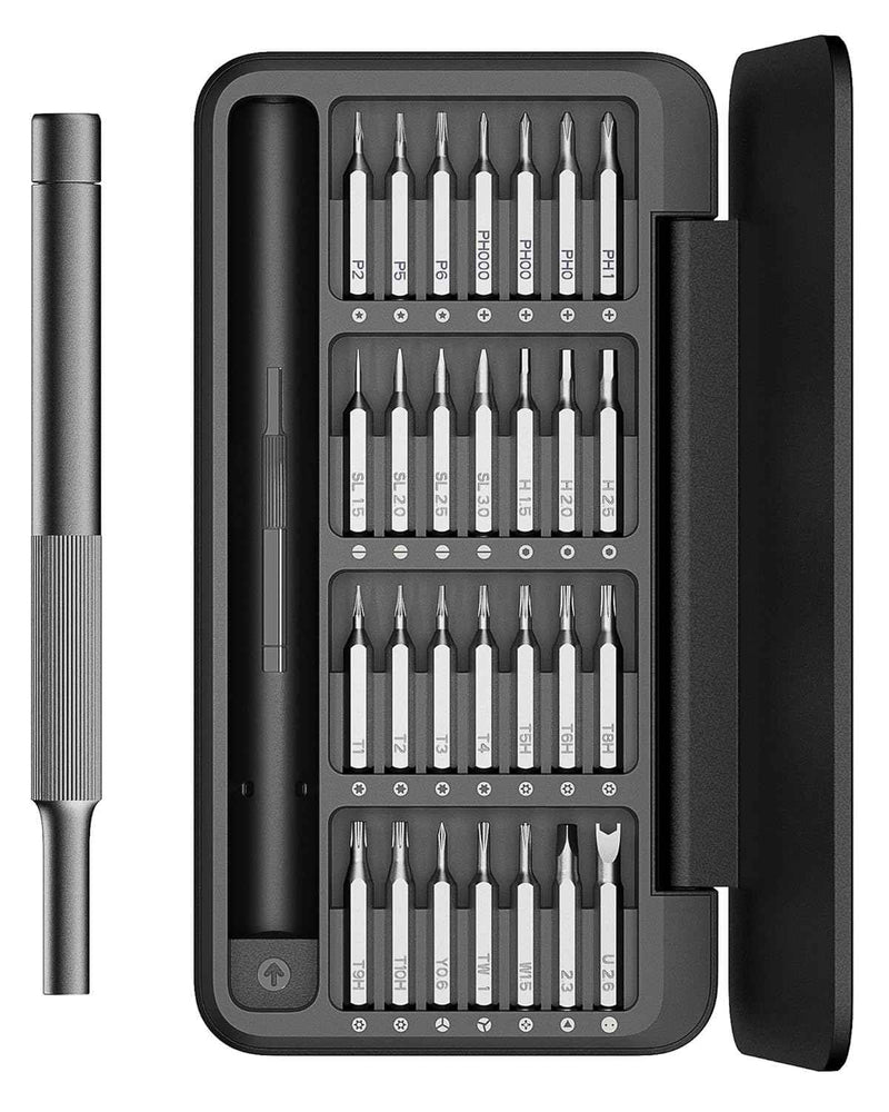 HOTO Precision Screwdriver Set, 28 in 1 Mini Screwdriver, Manual Screwdriver Tool Set, Magnetic Driver Bits Set, Magnetic Storage Box, Repair Tool Kit for Electronics