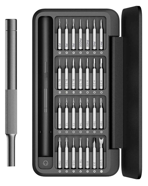 HOTO Precision Screwdriver Set, 28 in 1 Mini Screwdriver, Manual Screwdriver Tool Set, Magnetic Driver Bits Set, Magnetic Storage Box, Repair Tool Kit for Electronics