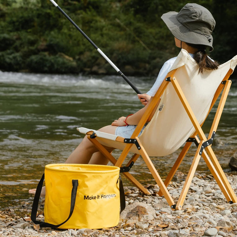 HOTO Outdoor Wash Kit – 20L Foldable Bucket, Sponge & Microfiber Cloth (HTT0027GL / QWOGJ002)