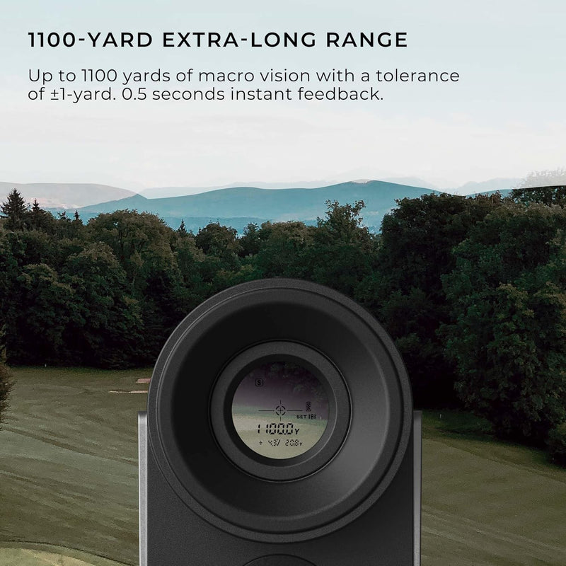 HOTO Golf Laser Rangefinder – Slope + Flag-Lock Digital Laser Measuring Tool, 1100-1200 Yard Range, 6× Magnification, USB-C Rechargeable, IPX4 Weather-Resistant - Hoto India
