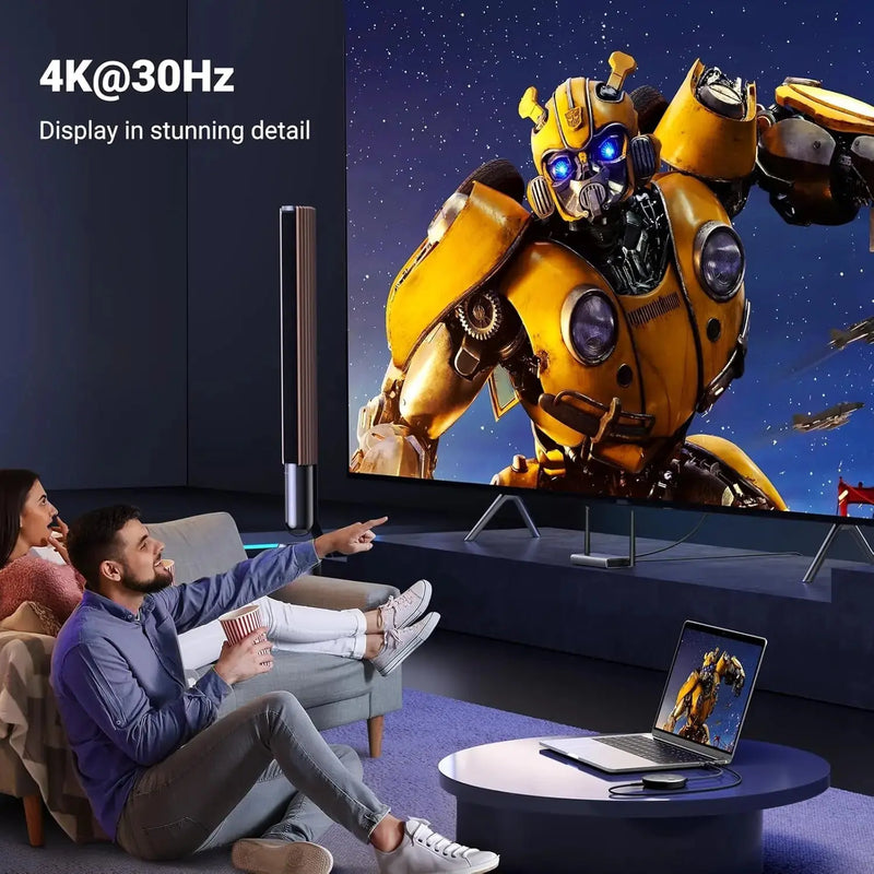 UGREEN Wireless HDMI Transmitter Receiver 4K 30Hz 2.4G 5G Display Adapter Kit Laptop PC TV Projector Screen Mirror 90909A Ugreen