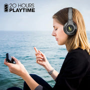 Infinity Tranz 700 On Ear Wireless Headphone With Mic( Quick Charge, Deep Bass, Dual Equalizer, Bluetooth5.0)Black Infinity