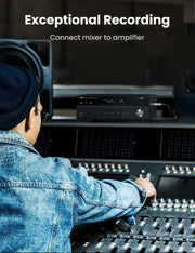 UGREEN 2M XLR Male to Female Microphone Cable Nylon Braided Zinc Alloy Shure SM Compatible Mixer Amplifier 20500 Ugreen