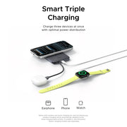 UGREEN MagFlow Air 75983 10000mAh Qi2 magnetic power bank, lunar white, smart triple charging