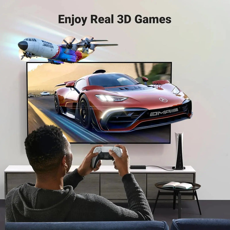 UGREEN HDMI Switch 5 in 1 Out 2.0 4K 60Hz Remote 5 Port Selector 3D CEC HDR HDCP2.2 PS5 PS4 Xbox Fire Stick Black (90512) Ugreen