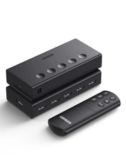 UGREEN HDMI Switch 5 in 1 Out 2.0 4K 60Hz Remote 5 Port Selector 3D CEC HDR HDCP2.2 PS5 PS4 Xbox Fire Stick Black (90512) Ugreen