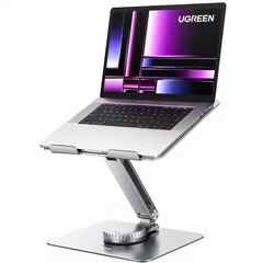UGREEN 17.3 Inch Swivel Foldable Laptop Stand For Desk Adjustable 360 Rotating Base Compatible With MacBook Pro Air Stand, Lenovo IdeaPad 3, Dell Chromebook, HP Notebook etc.(90849)