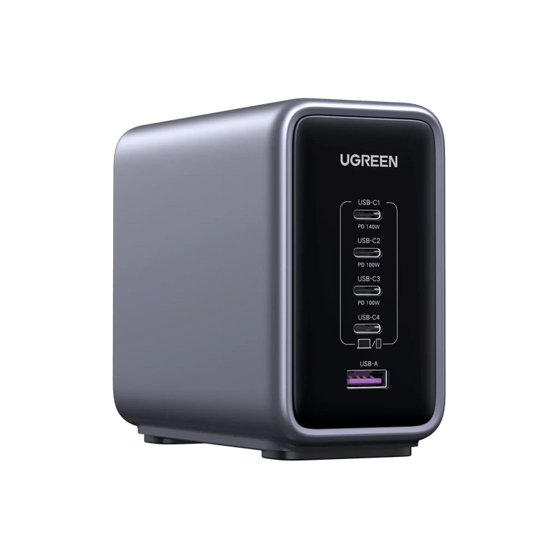 UGREEN Nexode 300W USB-C GaN Charger 5-Port Desktop Station 4 USB-C 1 USB-A MacBook Pro iPhone 15 iPad Steam Deck 90903B Ugreen