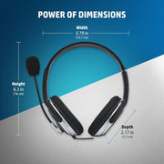 HP B4B09PA Headphones with Mic ( Open Box ) HP