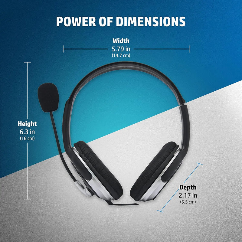 HP B4B09PA Headphones with Mic ( Open Box ) HP