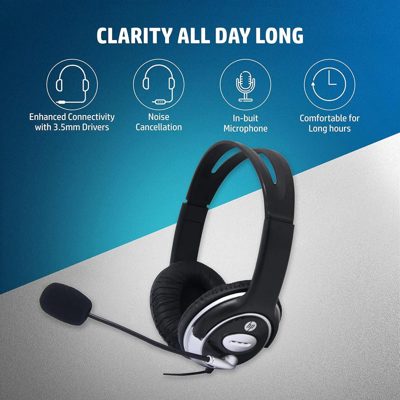 HP B4B09PA Headphones with Mic ( Open Box ) HP