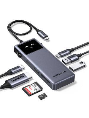 UGREEN Uno 75179 7-in-1 USB-C hub with smart display 