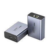 UGREEN Ethernet Extender 50M 1080P 60Hz HDMI Extension Cat5e Cat6 Cable IR Remote Control Signal Booster Network (50739) Ugreen