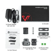 AV Access 4KIP200E 4K@30Hz AV over IP Encoder with 8×8 Video Wall, VDirector, PoE & RS232