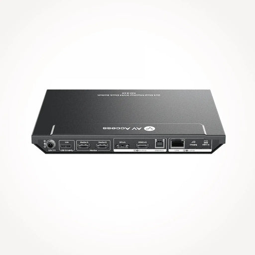 AV Access KD-E10 USB-C KVM Switch 11 In 1 Docking Station for 2 PCs & 2 Monitors, 100W PD for Laptop, EDID Emulation, High Refresh Rates for Home Office & Gaming AV Access