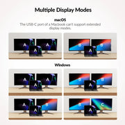 AV Access KD-E10 USB-C KVM Switch 11 In 1 Docking Station for 2 PCs & 2 Monitors, 100W PD for Laptop, EDID Emulation, High Refresh Rates for Home Office & Gaming AV Access