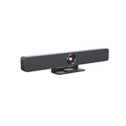 AnyCo V8 All-in-One Video Bar for Video Conferencing w/ 4K AI Tracking Camera, 4-Mic Array, Dual Stereo Speakers, Works with Cascaded Mics for Large Conference Room