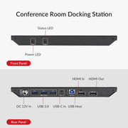 AV Access eShare C30 4K@60Hz Conference Room Docking Station with USB C & HDMI Input, USB 3.0 Hub for Webcam and Speakerphone, BYOM, Plug & Play