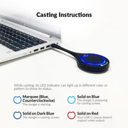 AV Access eShare D20 4K USB-C Wireless Casting & Conferencing Dongle for eShare W80 – No Software Required