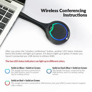 AV Access eShare D20 4K USB-C Wireless Casting & Conferencing Dongle for eShare W80 – No Software Required