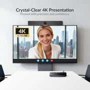 AV Access eShare C30 4K@60Hz Conference Room Docking Station with USB C & HDMI Input, USB 3.0 Hub for Webcam and Speakerphone, BYOM, Plug & Play