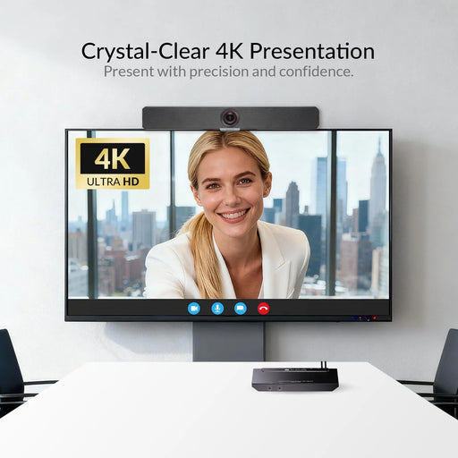 AV Access eShare C30 4K@60Hz Conference Room Docking Station with USB C & HDMI Input, USB 3.0 Hub for Webcam and Speakerphone, BYOM, Plug & Play