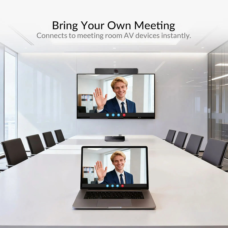 AV Access eShare C30 4K@60Hz Conference Room Docking Station with USB C & HDMI Input, USB 3.0 Hub for Webcam and Speakerphone, BYOM, Plug & Play