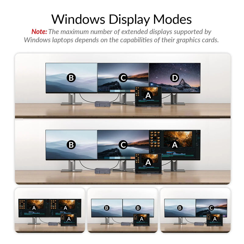 AV Access iDock B23 8K Triple Monitor KVM Docking Station for a Desktop and a Laptop (100W PD), 12-in-1, 8K@60Hz/4K@165Hz/1080P@480Hz