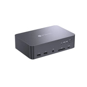 AV Access iDock C20 USB-C KVM Switch 12 In 1 Docking Station for 2 Laptops, 4K Dual Monitor Design, 60W Charging for Each PC, 1G Ethernet, EDID Emulation AV Access