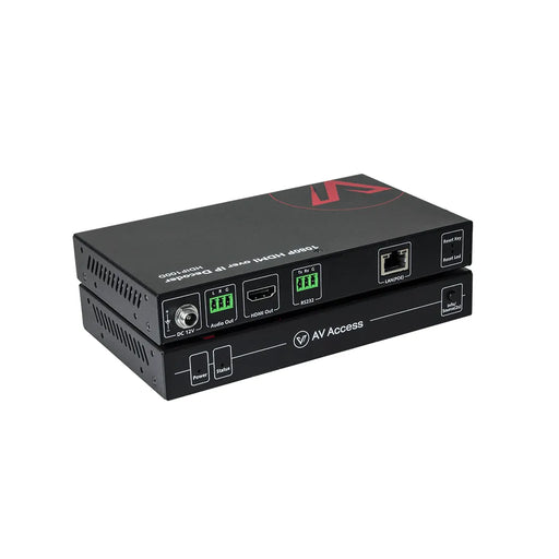 AV Access HDIP100D 1080p HDMI over IP Decoder – 8×8 Video Wall, VDirector, PoE, Audio & RS232