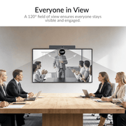 AV Access AnyCo V100 One-Cable BYOM Video Bar – 4K AI Camera, Mics & Speaker, 100W USB-C Charging, for Huddle Rooms
