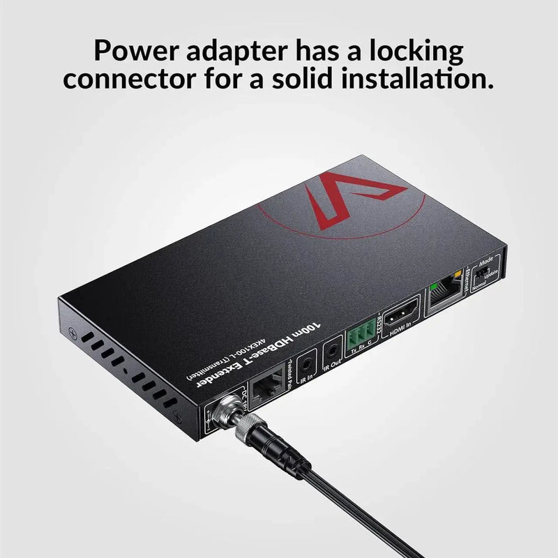 AV Access 4KEX100-L 4K HDMI over HDBaseT Extender up to 100m/330ft with Bi-directional PoE/IR/RS232 AV Access