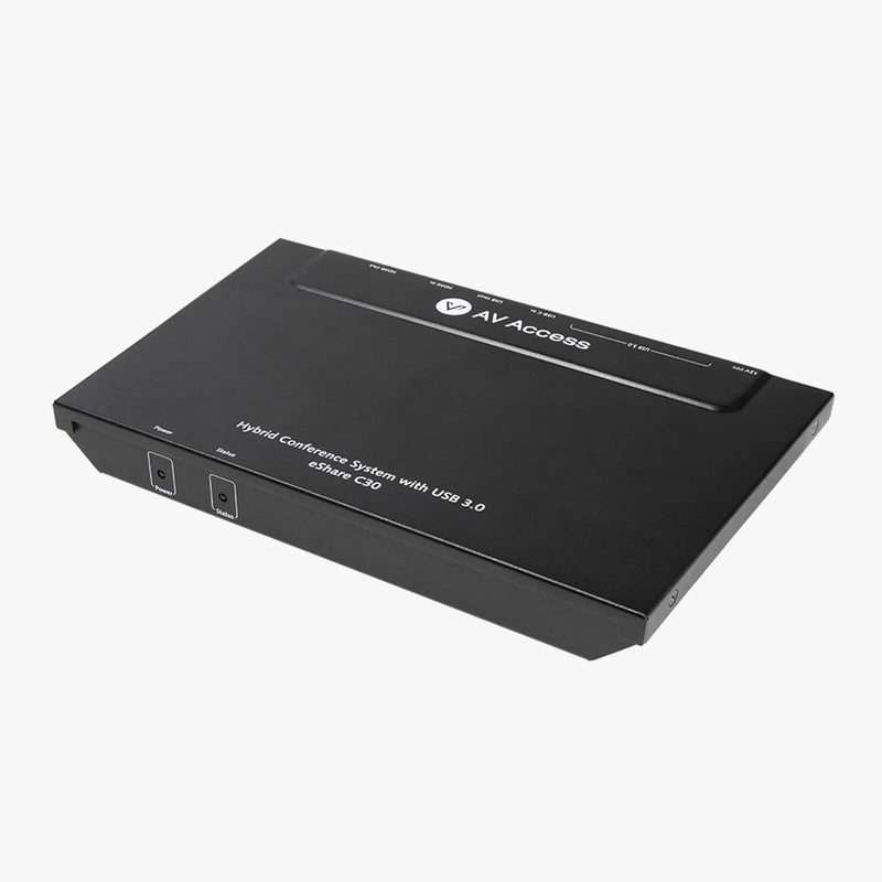 AV Access eShare C30 4K@60Hz Conference Room Docking Station with USB C & HDMI Input, USB 3.0 Hub for Webcam and Speakerphone, BYOM, Plug & Play