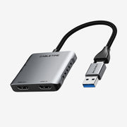 CABLETIME HDMI Capture Card with 4K@30Hz Loop-Out, 1080p@60Hz Capture, Mic & Headphone Ports